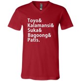 Toyo Kalamansi Suka Bagoong Patis Unisex Jersey V-Neck T-Shirt